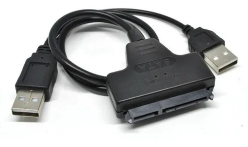 Adaptador Usb 2.0 A Sata 2.5 Con Doble Usb+dc Y Caja