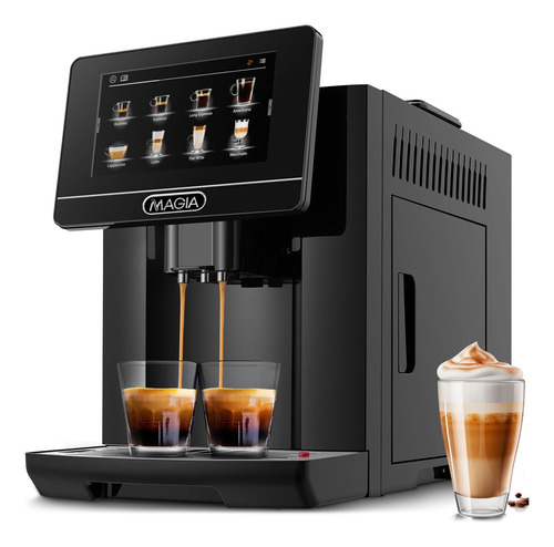 Zulay Magia - Máquina De Café Espresso Súper Automática. Color Negro elegante