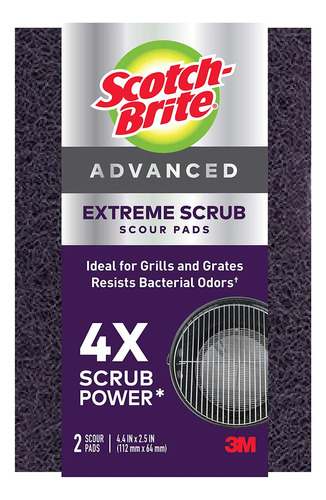 Scotch-brite Exfoliante Avanzado Extremo, Ideal Para Parril.