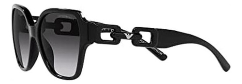Gafas de sol Emporio Armani EA4202F de tamaño estándar con montura negra y lente gris