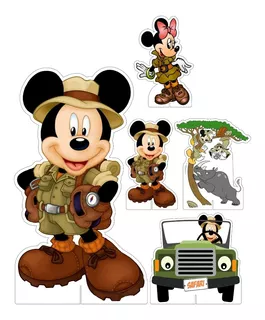 Mini Kit Display Festa Infantil Turma Mickey Safari
