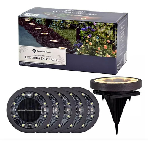 Lampara Solar Para Jardín Led 6 Piezas Importadas