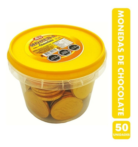 Monedas De Chocolate - Fruna (pote Con 50 Unidades)
