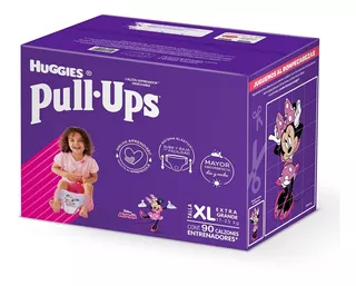 Calzón Pañal Huggies Pull Ups Extra Grande 90 Piezas