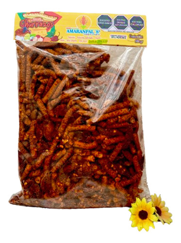 Churritos De Amaranto Sabor Ajo Y Chile De Árbol 500g