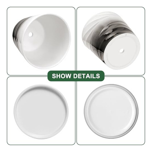 Set De 2 Macetas De Cerámica Para Plantas De Interior