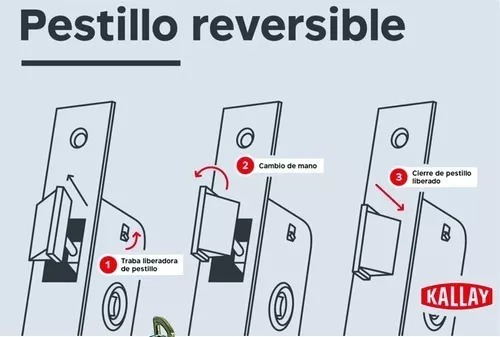 Cerradura Kallay 4002 Doble Paleta Herrero Seguridad Casa