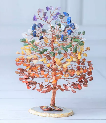 Comprar Árbol de chakra de la vida de cuarzo, árbol de bonsái de alambre  Feng Shui, cristal de árbol de dinero para energía positiva