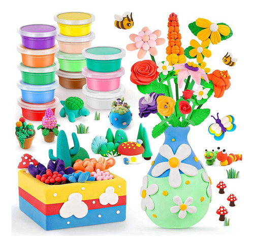 Kit De Flores Para Niños, Set De Manualidades Y Arte, Divert