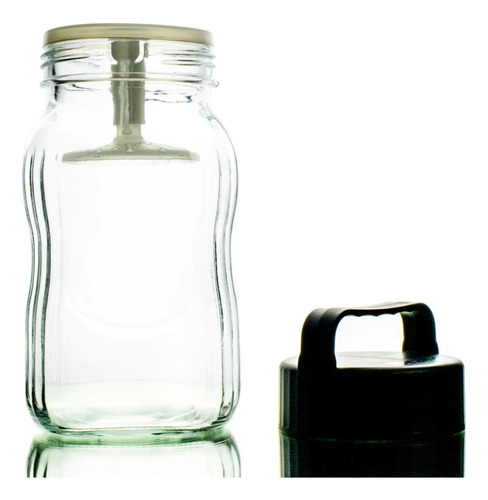Frasco Vidrio 2 En 1 Jarra Recipiente Conservas Brang 1400ml