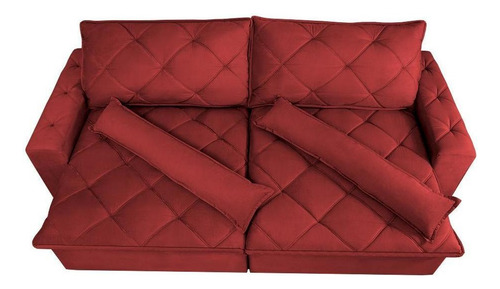 Sofá Magnum 3,02m Retrátil Reclinável Cor Vermelho