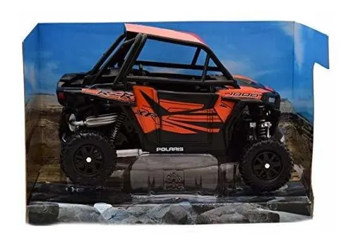 Vehículo Modelo A Escala 1-18 Polaris Rzr Xp Atv Naranja