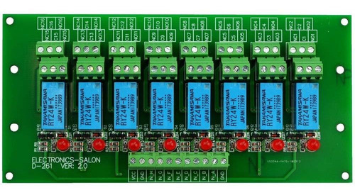 8 Canal Dpdt Modulo Rele Voltaje Funcionamiento Dc 12v