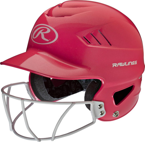 Rawlings Coolflo Highlighter Batting Helmet With Facemask...