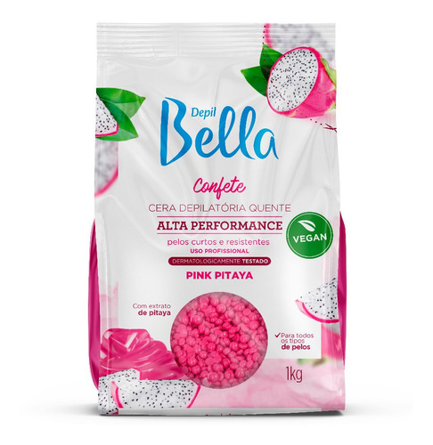 Cera Depilatória Quente Confete Grãos Pitaya Depil Bella 1kg