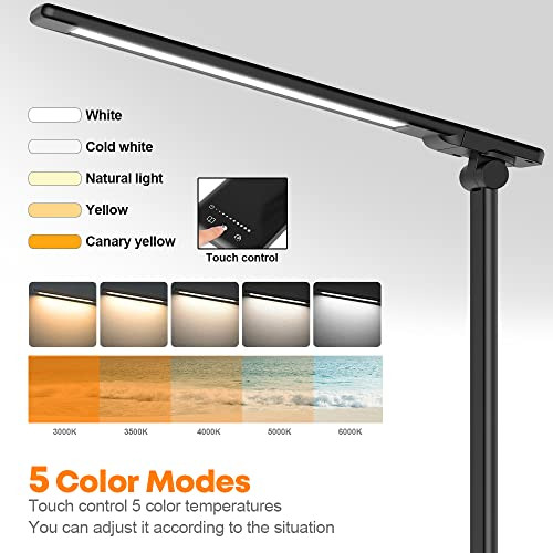 Lámpara De Escritorio Led Que Cuida Tus Ojos, Regulable, Con