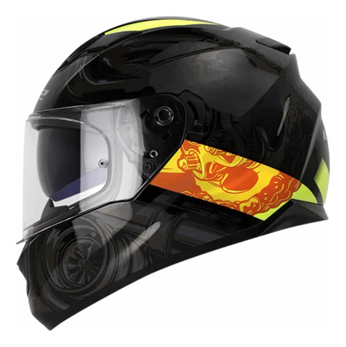 Casco Ls2 320 Turbo + Pinlock Sistema De Doble Visor