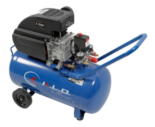 Imagen 2 de 2 de Compresor de aire eléctrico portátil KLD KLDCO50 50L 2.5hp 220V 50Hz azul