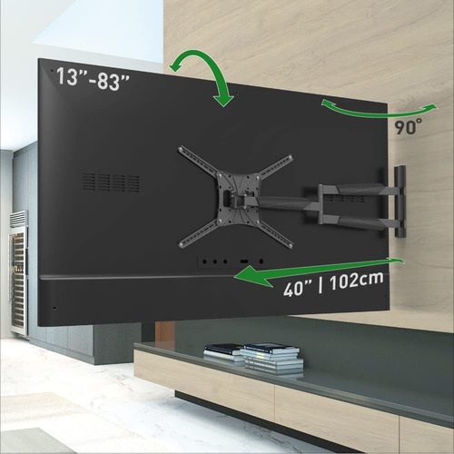 Barkan Soporte De Pared Para Tv De 40 Pulgadas De Largo,