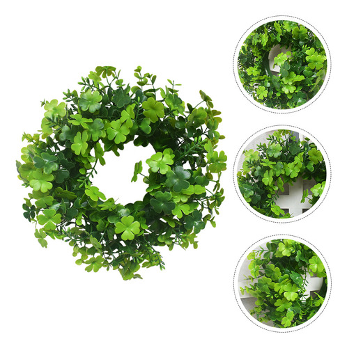 Guirnalda De Cuatro Hojas Con Decoración Verde Para El Día D