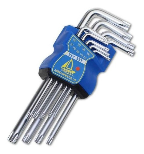 Juego Llaves Allen Largas 9 Pzas Torx