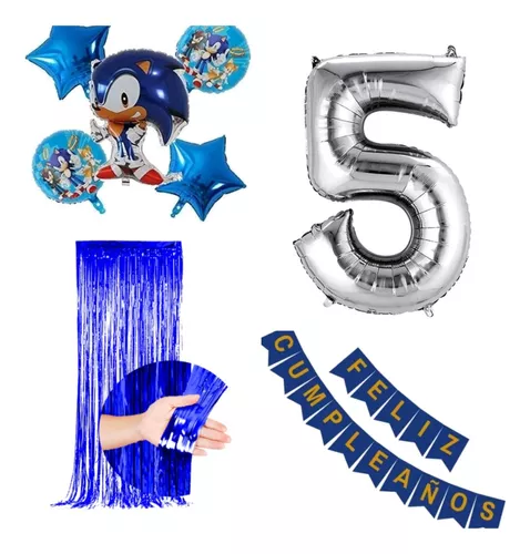 Set de mini globos Sonic x 3 - AIRE objetos decorativos