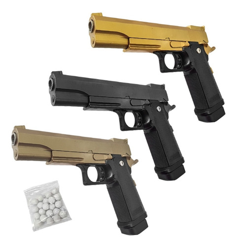 Imagen 1 de 10 de Pistola Airsoft Full Metal Colt 1911 6 Mm Resorte Spring Bbs