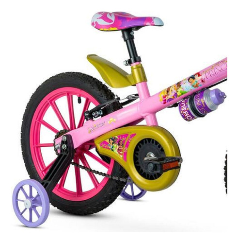 Bicicleta Princess Nathor Rim 16, 5 años con marco de ruedas rosas, tamaño 16