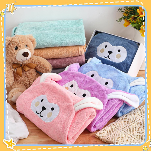 Toalla De Baño Para Bebé, 8 Piezas, Toalla Suave Con Capucha