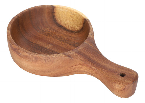 Ensaladera De Madera Apta Para Uso Alimentario Con Mango Par