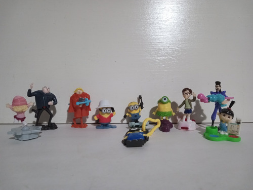 Muñecos Kinder Mi Villano Favorito Lote Por 9 Personajes (Usado)