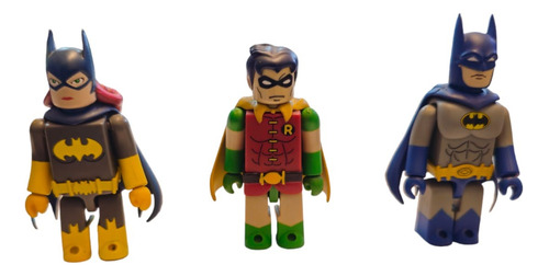 Minimates Kubrick Batman, Robin Y Batgirl Medicom - Eternia