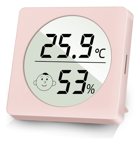 Termohigrómetro Digital Nice-power WS160-Pink color Rosa
