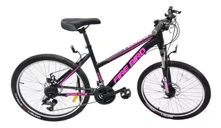 Bicicleta Fire Bird Rodado 24 Modelo Honey Color Negro/Rosa