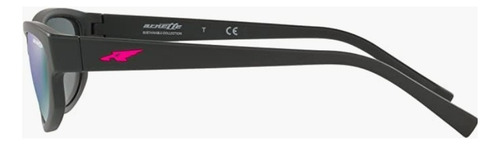 Lentes De Sol Arnette Lostboy Espejeado Negro Para Hombre Lente Azul Acero