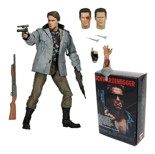 Figura Terminator Tech Noir Neca De 18 Cm Con Accesorios