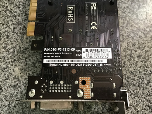 Tarjeta De Video Evga Nvidia Geforce 210 01g-p3-1313-kr (Usado)