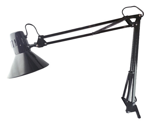 Lâmpada de mesa para desenho técnico com morsa para mesa