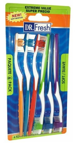 Cepillo Dental Dr. Fresh 6 Pack 
