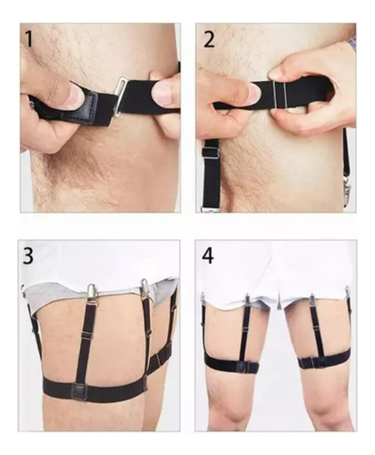 Sujetadores Tirantes Elásticos Para Camisas Ajustable 1 Par