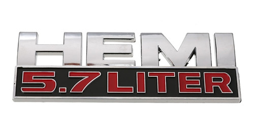 Emblema Logo Hemi 5.7 Liter Para Dodge 12x4cm