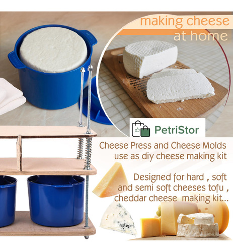 Prensa De Queso De Madera De 40 Cm Y Kit De Fabricación