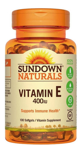 Vit E400 Dl Alpha 100 Caps - Sundown Naturals