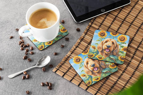Carolines Treasures Otterhound En Girasoles Posavasos De Esp