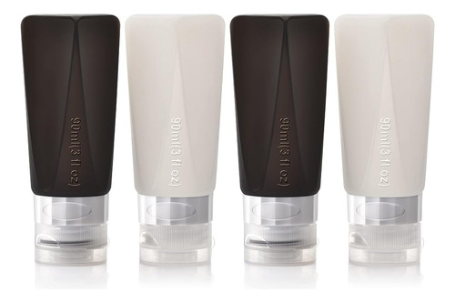 Amphism Travel Bottles Leak Proof, 3 Oz Tsa Approved Silicon