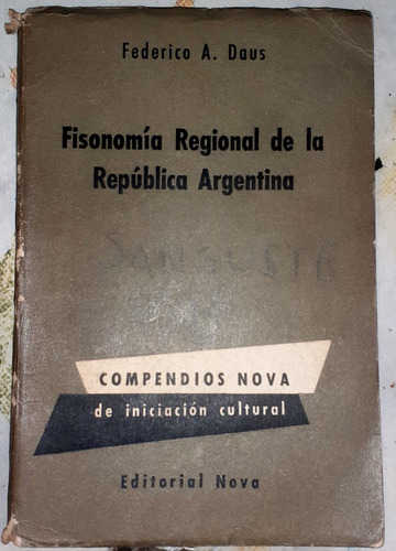 Fisonomia Regional Daus Republica Argentina Pampa Patagonia