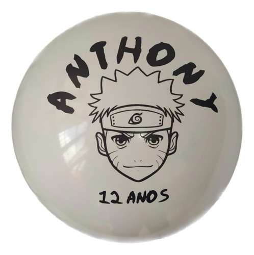 Kit Com 40 Bolas De Vinil Personalizadas De Lembrancinhas