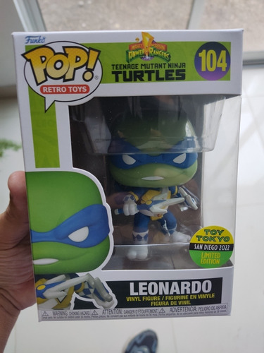 Funko Leonardo Tortugas Ninja Sdcc Sticker Presencial 