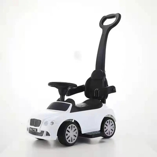 Carro Paseador Montable Musical Con Guia  H-5421 Negro