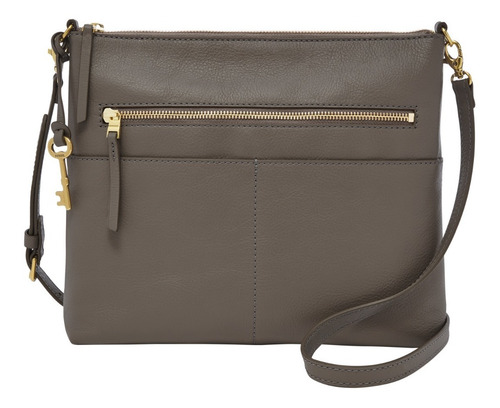 Imagen 3 de 8 de Crossbody Piel Dama Fossil Fiona Taupe